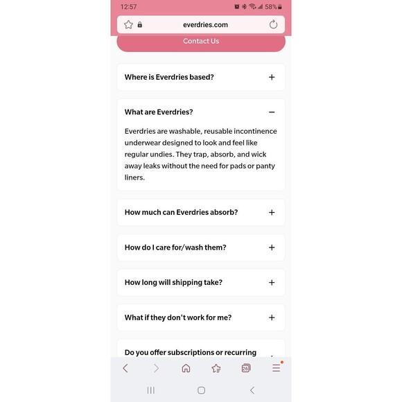 Everdries set/4 leakproof underwear panties 3XL plus sz incontinence washable - Picture 9 of 10